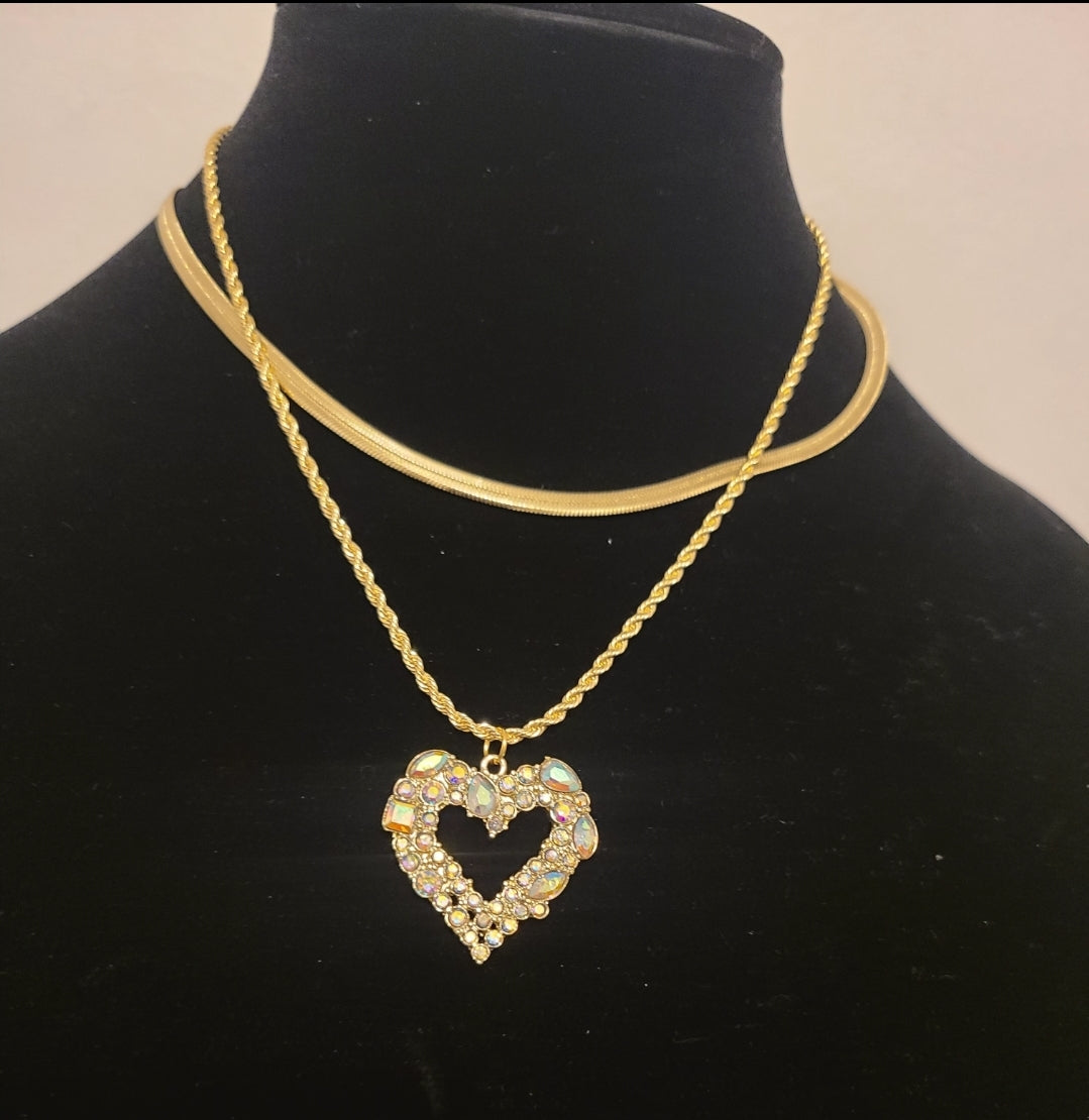 Glimmering Heartbeat Necklace